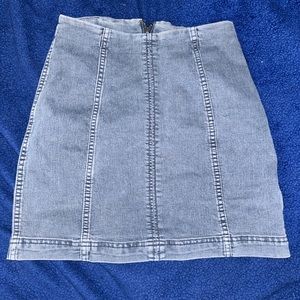 Light Blue Jean Mini Skirt